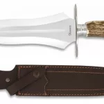 cuchillo rematador lujo mango de ciervo