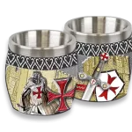 vaso chupito resina templario Knight