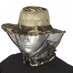 Sombrero con rejilla camo marron 1