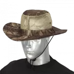 Sombrero con rejilla camo marron